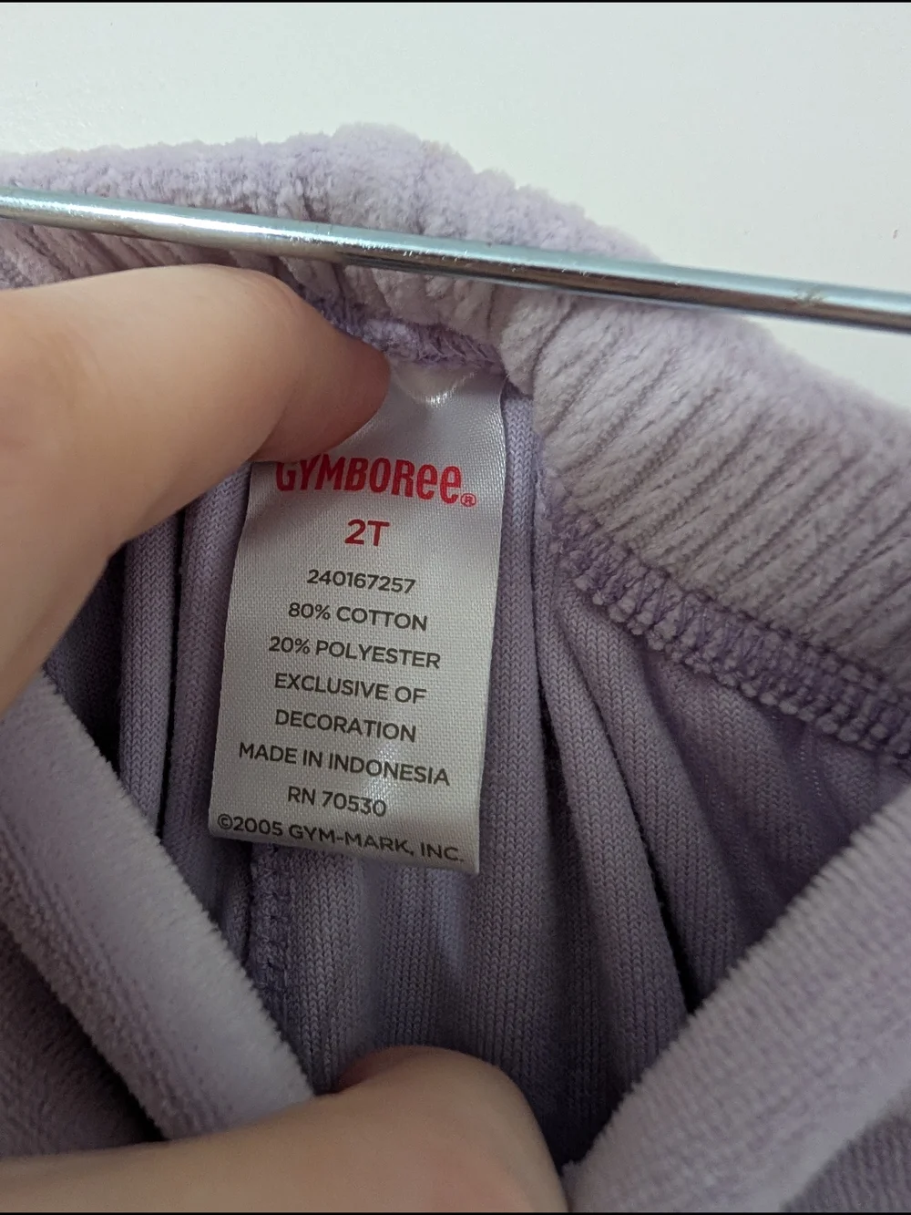 NWT Gymboree Autumn Highland Lilac Velour Pants with Floral Pocket Accents
